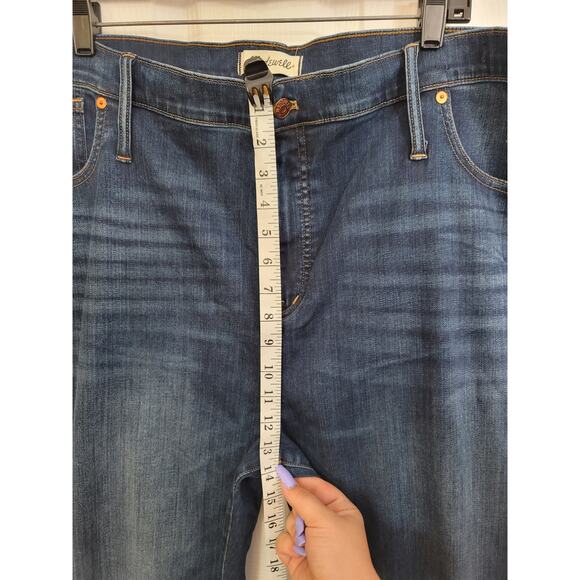 NWT Madewell Taller 10" High-Rise Skinny Jeans in Danny Wash Size W37 - Picture 6 of 10